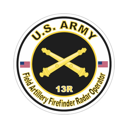 MOS 13R Field Artillery Firefinder Radar Operator (U.S. Army) STICKER Vinyl Die-Cut Decal - The Sticker Space