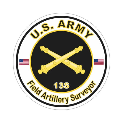 MOS 13S Field Artillery Surveyor (U.S. Army) STICKER Vinyl Die-Cut Decal - The Sticker Space