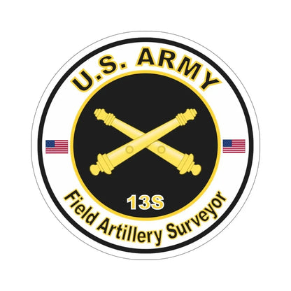 MOS 13S Field Artillery Surveyor (U.S. Army) STICKER Vinyl Die-Cut Decal - The Sticker Space