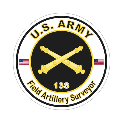 MOS 13S Field Artillery Surveyor (U.S. Army) STICKER Vinyl Die-Cut Decal - The Sticker Space