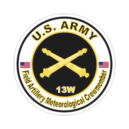 MOS 13W Field Meteorological Crewmember (U.S. Army) STICKER Vinyl Die-Cut Decal-2 Inch-The Sticker Space