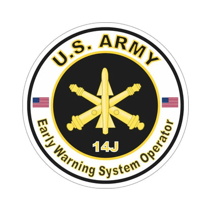 MOS 14J Early Warning System Operator (U.S. Army) STICKER Vinyl Die-Cut Decal - The Sticker Space
