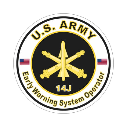MOS 14J Early Warning System Operator (U.S. Army) STICKER Vinyl Die-Cut Decal - The Sticker Space