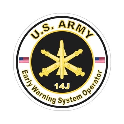 MOS 14J Early Warning System Operator (U.S. Army) STICKER Vinyl Die-Cut Decal - The Sticker Space