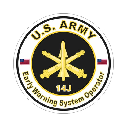 MOS 14J Early Warning System Operator (U.S. Army) STICKER Vinyl Die-Cut Decal - The Sticker Space