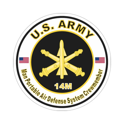 MOS 14M Man Portable Air Defense System Crewmember (U.S. Army) STICKER Vinyl Die-Cut Decal - The Sticker Space