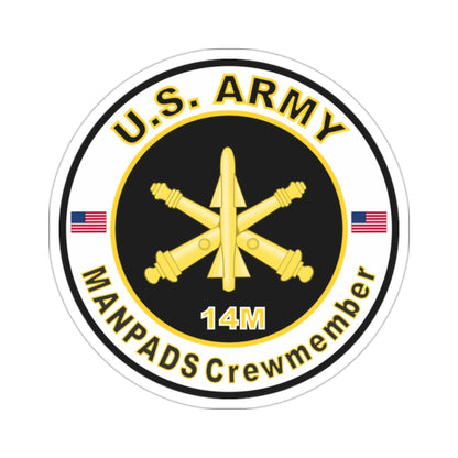 MOS 14M ManPADS Crewmember (U.S. Army) STICKER Vinyl Die-Cut Decal-2 Inch-The Sticker Space