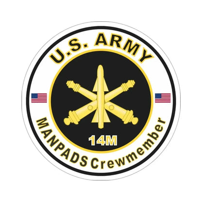 MOS 14M ManPADS Crewmember (U.S. Army) STICKER Vinyl Die-Cut Decal 3 Inch - The Sticker Space