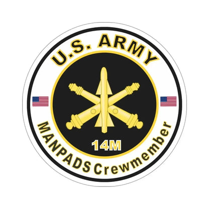 MOS 14M ManPADS Crewmember (U.S. Army) STICKER Vinyl Die-Cut Decal 5 Inch - The Sticker Space