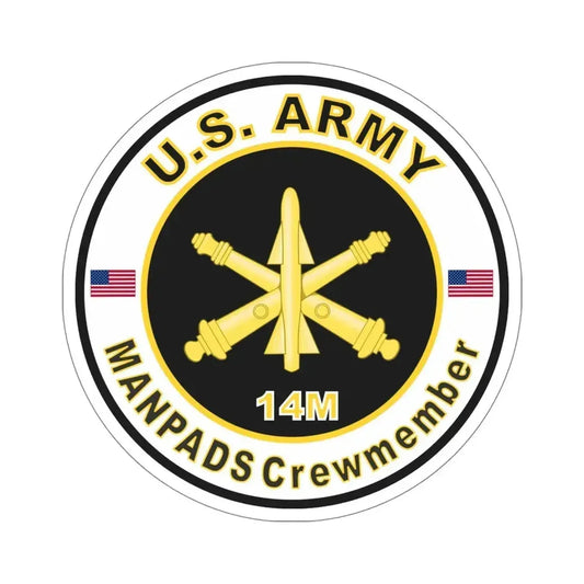 MOS 14M ManPADS Crewmember (U.S. Army) STICKER Vinyl Die-Cut Decal 6 Inch - The Sticker Space