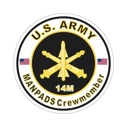 MOS 14M ManPADS Crewmember (U.S. Army) STICKER Vinyl Die-Cut Decal 6 Inch - The Sticker Space