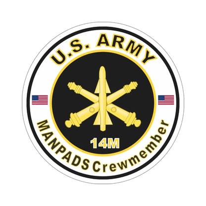 MOS 14M ManPADS Crewmember (U.S. Army) STICKER Vinyl Die-Cut Decal - The Sticker Space