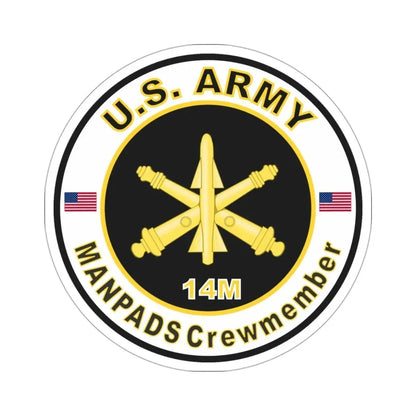 MOS 14M ManPADS Crewmember (U.S. Army) STICKER Vinyl Die-Cut Decal - The Sticker Space