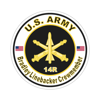 MOS 14R Bradley Linebacker Crewmember (U.S. Army) STICKER Vinyl Die-Cut Decal-5 Inch-The Sticker Space