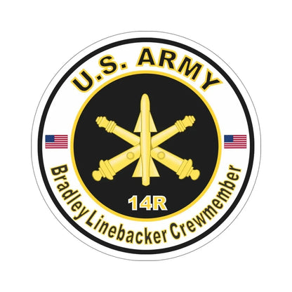 MOS 14R Bradley Linebacker Crewmember (U.S. Army) STICKER Vinyl Die-Cut Decal - The Sticker Space