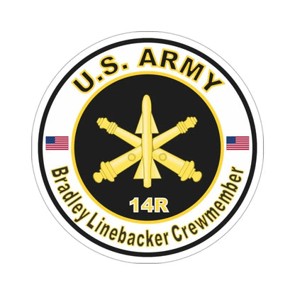 MOS 14R Bradley Linebacker Crewmember (U.S. Army) STICKER Vinyl Die-Cut Decal - The Sticker Space