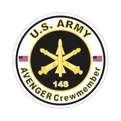 MOS 14S AVENGER Crewmember (U.S. Army) STICKER Vinyl Die-Cut Decal 5 Inch - The Sticker Space