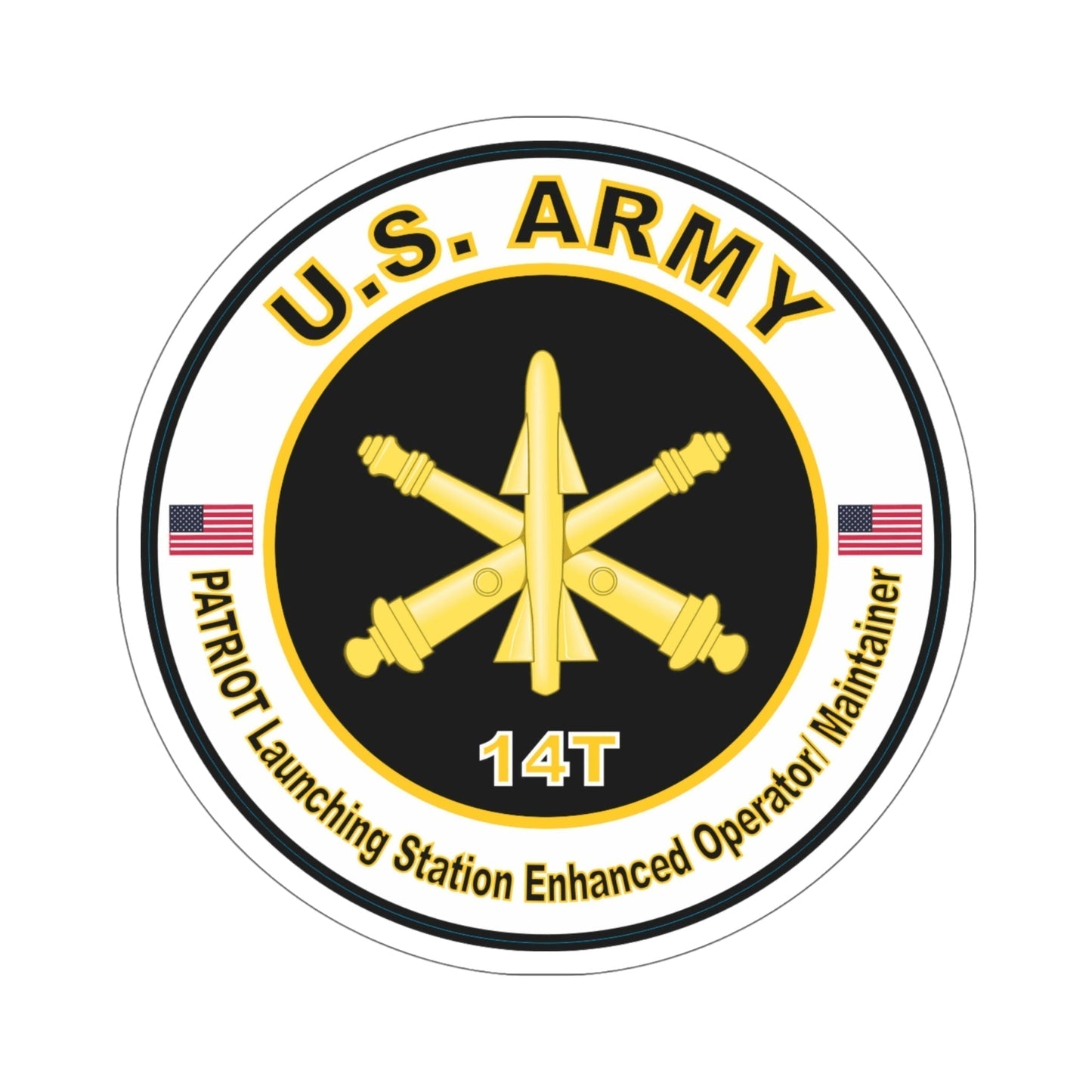 MOS 14T PATRIOT Launching Station Enhanced Operator Maintainer (U.S. Army) STICKER Vinyl Die-Cut Decal-6 Inch-The Sticker Space