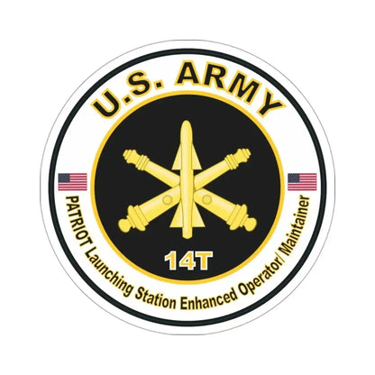 MOS 14T PATRIOT Launching Station Enhanced Operator Maintainer (U.S. Army) STICKER Vinyl Die-Cut Decal 3 Inch - The Sticker Space