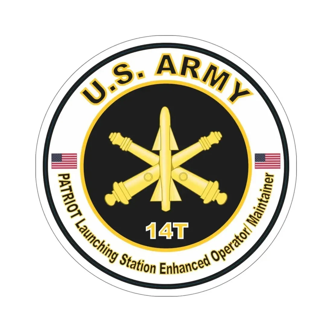 MOS 14T PATRIOT Launching Station Enhanced Operator Maintainer (U.S. Army) STICKER Vinyl Die-Cut Decal - The Sticker Space