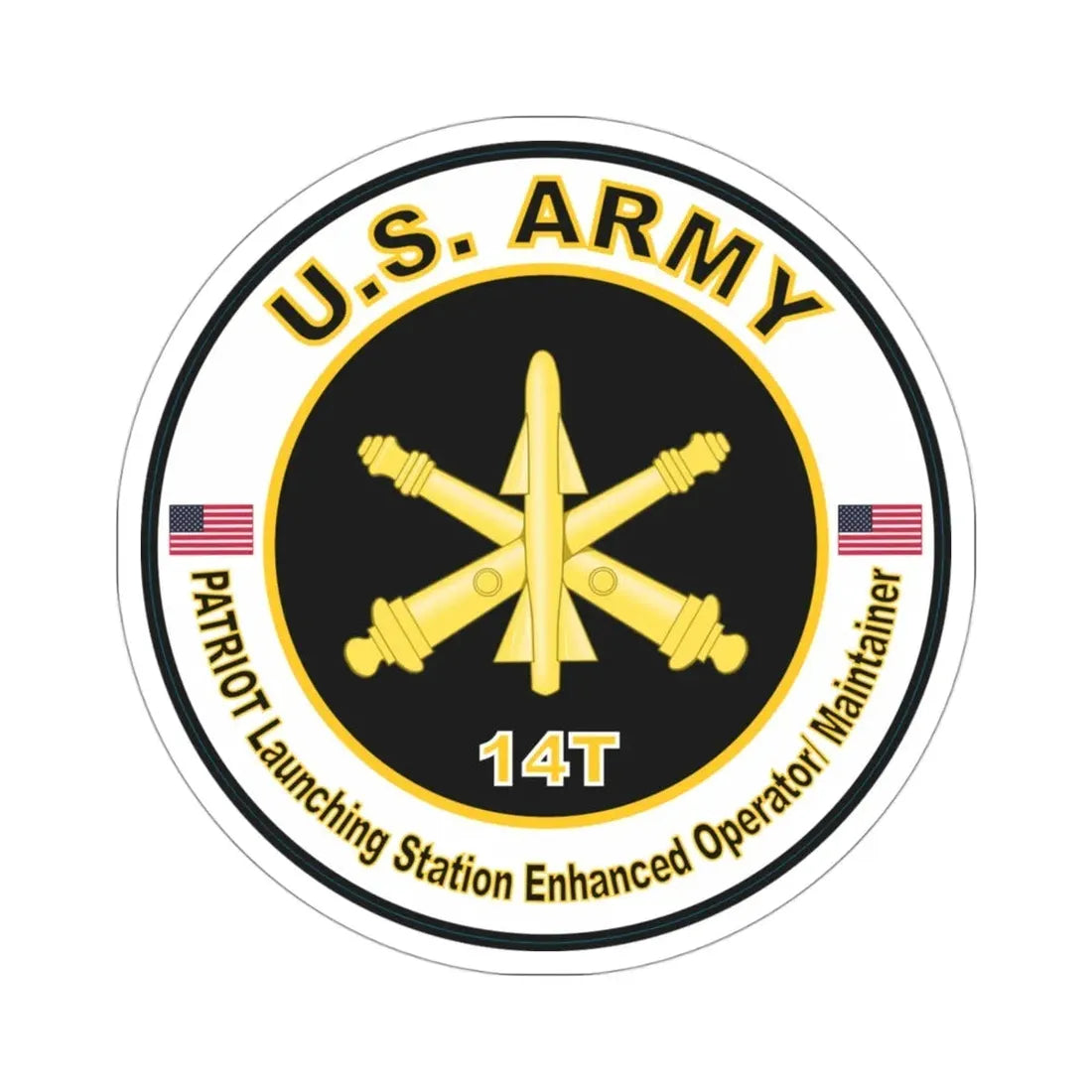 MOS 14T PATRIOT Launching Station Enhanced Operator Maintainer (U.S. Army) STICKER Vinyl Die-Cut Decal - The Sticker Space