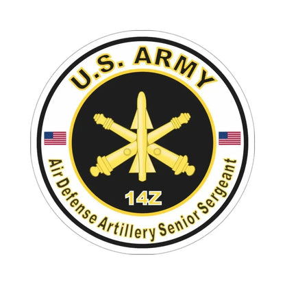 MOS 14Z Air Defense Artillery Senior Sergeant (U.S. Army) STICKER Vinyl Die-Cut Decal 3 Inch - The Sticker Space