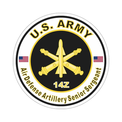 MOS 14Z Air Defense Artillery Senior Sergeant (U.S. Army) STICKER Vinyl Die-Cut Decal - The Sticker Space