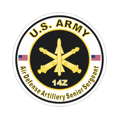 MOS 14Z Air Defense Artillery Senior Sergeant (U.S. Army) STICKER Vinyl Die-Cut Decal - The Sticker Space