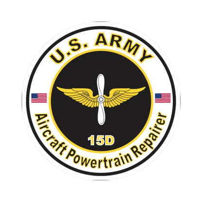 MOS 15D Aircraft Powerplant Specialist (U.S. Army) STICKER Vinyl Kiss-Cut Decal - The Sticker Space