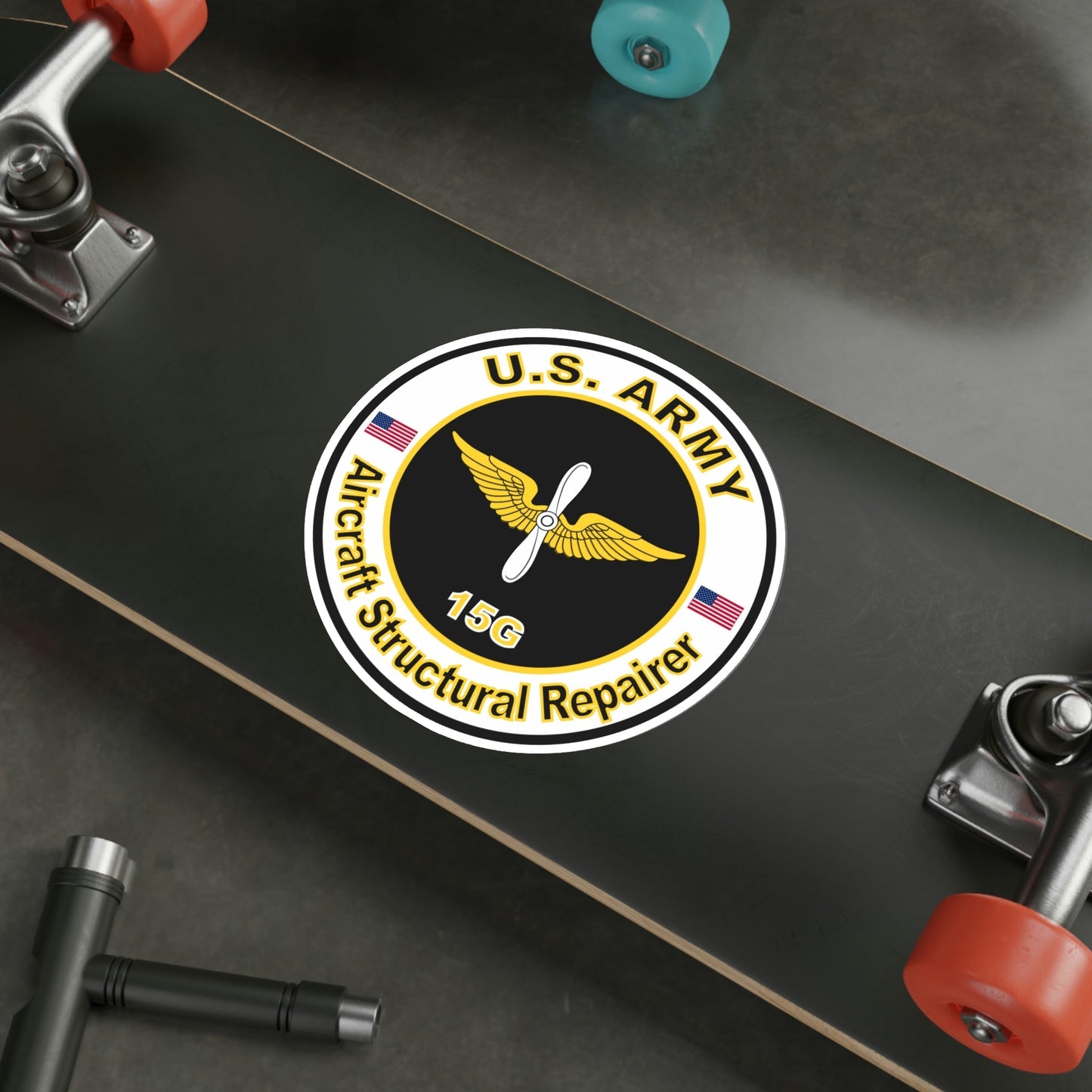 MOS 15G Aircraft Structural Repairer (U.S. Army) STICKER Vinyl Die-Cut Decal-The Sticker Space