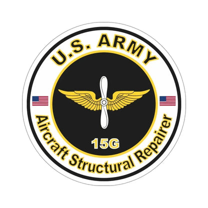 MOS 15G Aircraft Structural Repairer (U.S. Army) STICKER Vinyl Die-Cut Decal 6 Inch - The Sticker Space