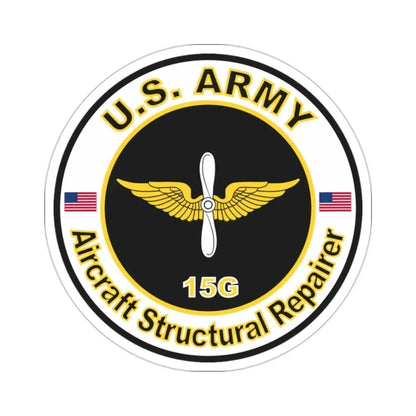 MOS 15G Aircraft Structural Repairer (U.S. Army) STICKER Vinyl Die-Cut Decal - The Sticker Space