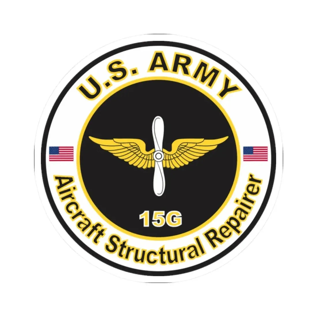MOS 15G Aircraft Structural Repairer (U.S. Army) STICKER Vinyl Kiss-Cut Decal - The Sticker Space