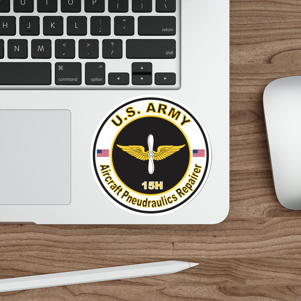 MOS 15H Aircraft Pneudraulics Repairer (U.S. Army) STICKER Vinyl Die-Cut Decal-The Sticker Space