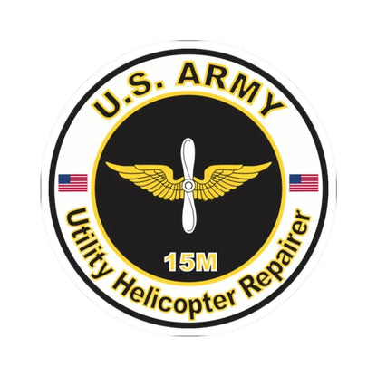 MOS 15M Utility Helicopter Repairer (U.S. Army) STICKER Vinyl Kiss-Cut Decal - The Sticker Space