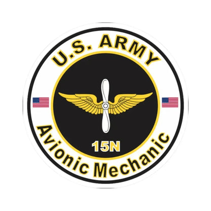 MOS 15N Avionic Mechanic (U.S. Army) STICKER Vinyl Kiss-Cut Decal 2 Inch White - The Sticker Space