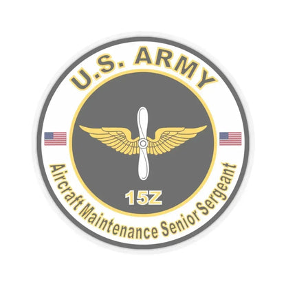 MOS 15Z Aircraft Maintenance Senior Sergeant (U.S. Army) STICKER Vinyl Kiss-Cut Decal 6 Inch Transparent - The Sticker Space