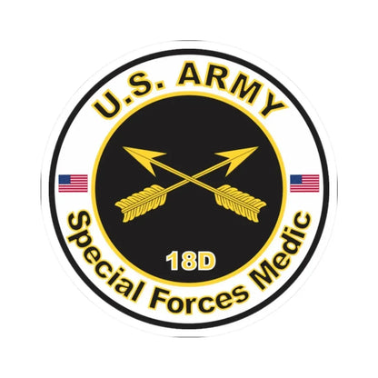 MOS 18D Special Forces Medic (U.S. Army) STICKER Vinyl Kiss-Cut Decal - The Sticker Space