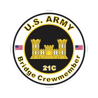 MOS 21C Bridge Crewmember (U.S. Army) STICKER Vinyl Kiss-Cut Decal - The Sticker Space