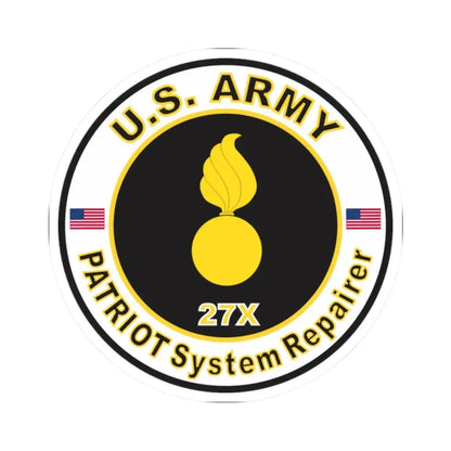 MOS 27X PATRIOT System Repairer (U.S. Army) STICKER Vinyl Kiss-Cut Decal - The Sticker Space