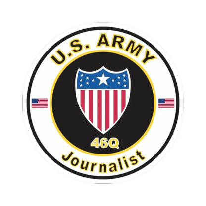 MOS 46Q Journalist (U.S. Army) STICKER Vinyl Kiss-Cut Decal 2 Inch White - The Sticker Space