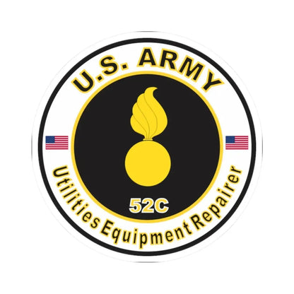 MOS 52C Utilities Equipment Repairer (U.S. Army) STICKER Vinyl Kiss-Cut Decal - The Sticker Space