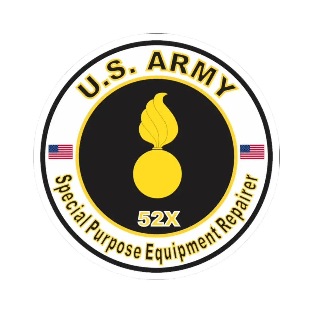 MOS 52X Special Purpose Equipment Repairer (U.S. Army) STICKER Vinyl Kiss-Cut Decal - The Sticker Space