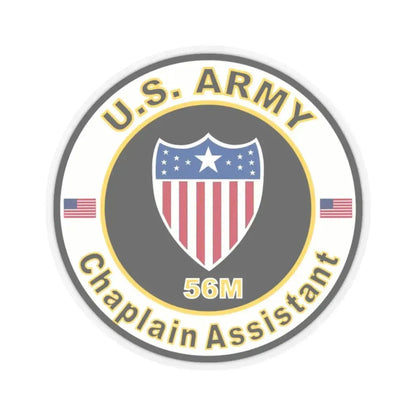 MOS 56M Chaplain Assistant (U.S. Army) STICKER Vinyl Kiss-Cut Decal 2 Inch Transparent - The Sticker Space