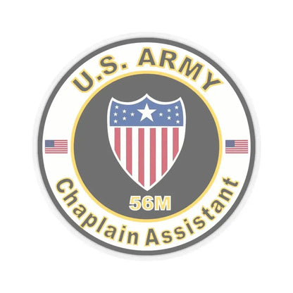 MOS 56M Chaplain Assistant (U.S. Army) STICKER Vinyl Kiss-Cut Decal 6 Inch Transparent - The Sticker Space