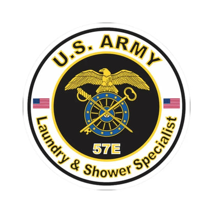 MOS 57E Laundry and Shower Specialist (U.S. Army) STICKER Vinyl Kiss-Cut Decal - The Sticker Space