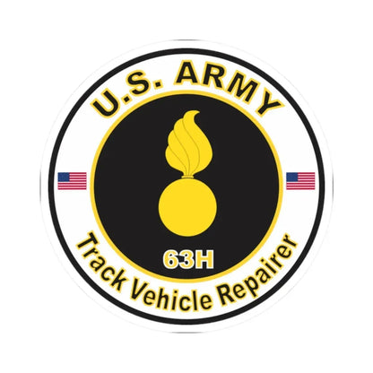 MOS 63H Track Vehicle Repairer (U.S. Army) STICKER Vinyl Kiss-Cut Decal - The Sticker Space