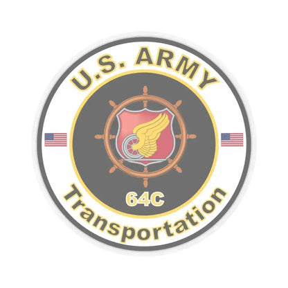 MOS 64C Transportation (U.S. Army) STICKER Vinyl Kiss-Cut Decal 6 Inch Transparent - The Sticker Space
