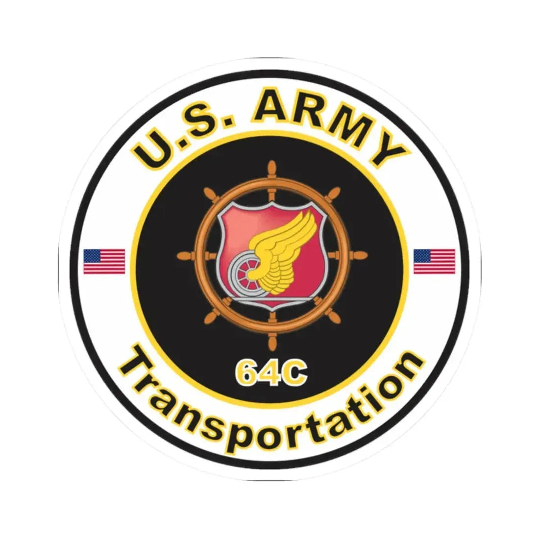 MOS 64C Transportation (U.S. Army) STICKER Vinyl Kiss-Cut Decal - The Sticker Space