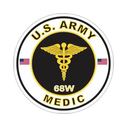 MOS 68W Medic (U.S. Army) STICKER Vinyl Kiss-Cut Decal 2 Inch White - The Sticker Space